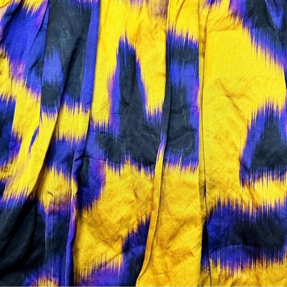 NWT Jason Wu Collection Ochre Yellow Floral Print Sateen Sleeveless Dress Size 6 - Picture 3 of 16